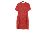 LK Bennett Red Tailored Midi Sheath Dress