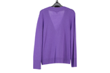 LK Bennett Purple Relaxed Button-Front Cardigan Size S