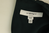 LK Bennett Green Draped Maxi Dress