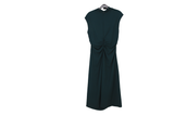 LK Bennett Green Draped Maxi Dress