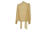 LK Bennett Yellow Tie-neck Blouse