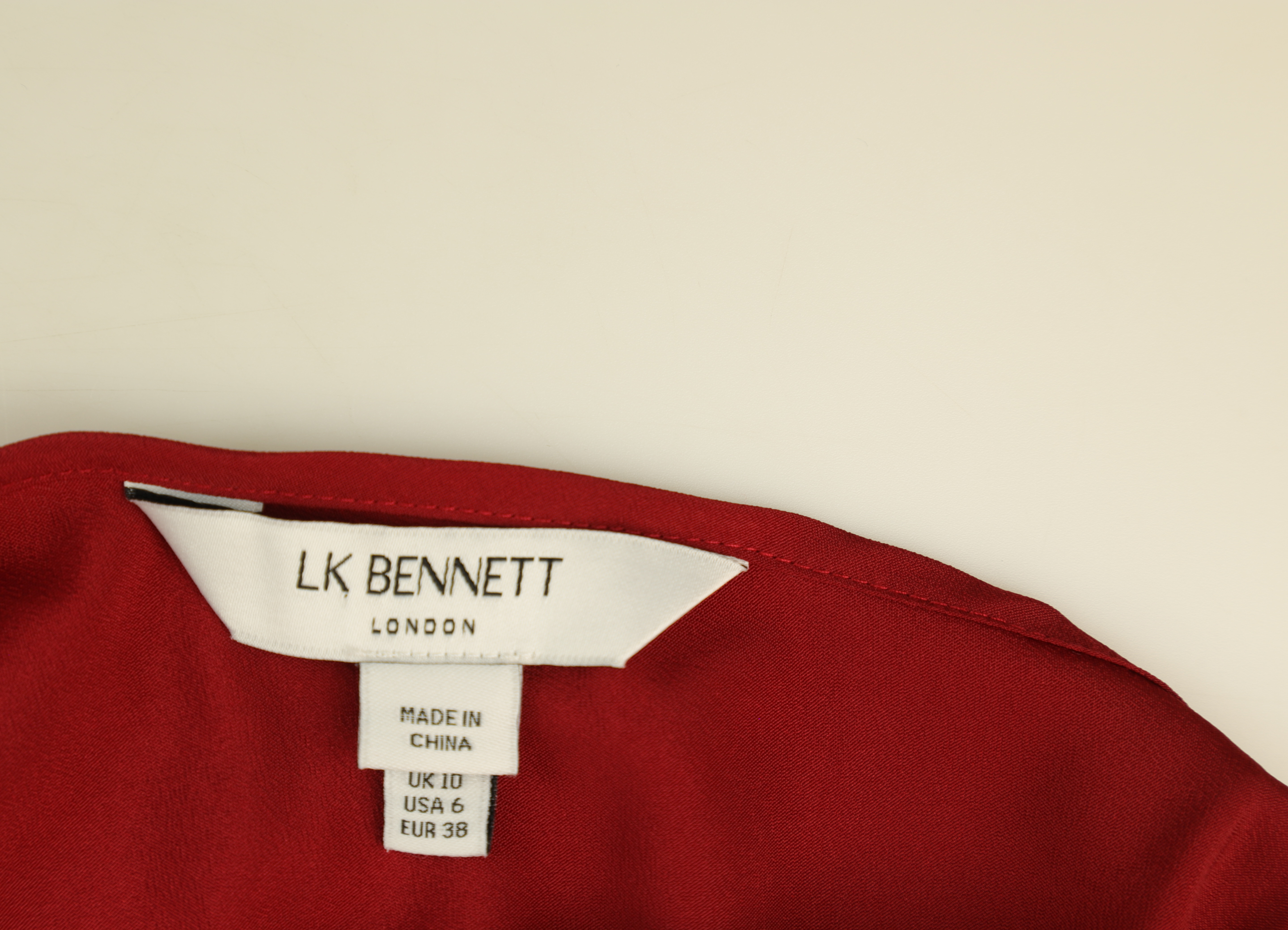 LK Bennett Red Polka Dot Maxi Shirt Dress