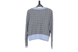 LK Bennett Blue Checked Cardigan