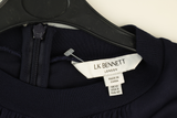 LK Bennett Navy Gathered Maxi Dress