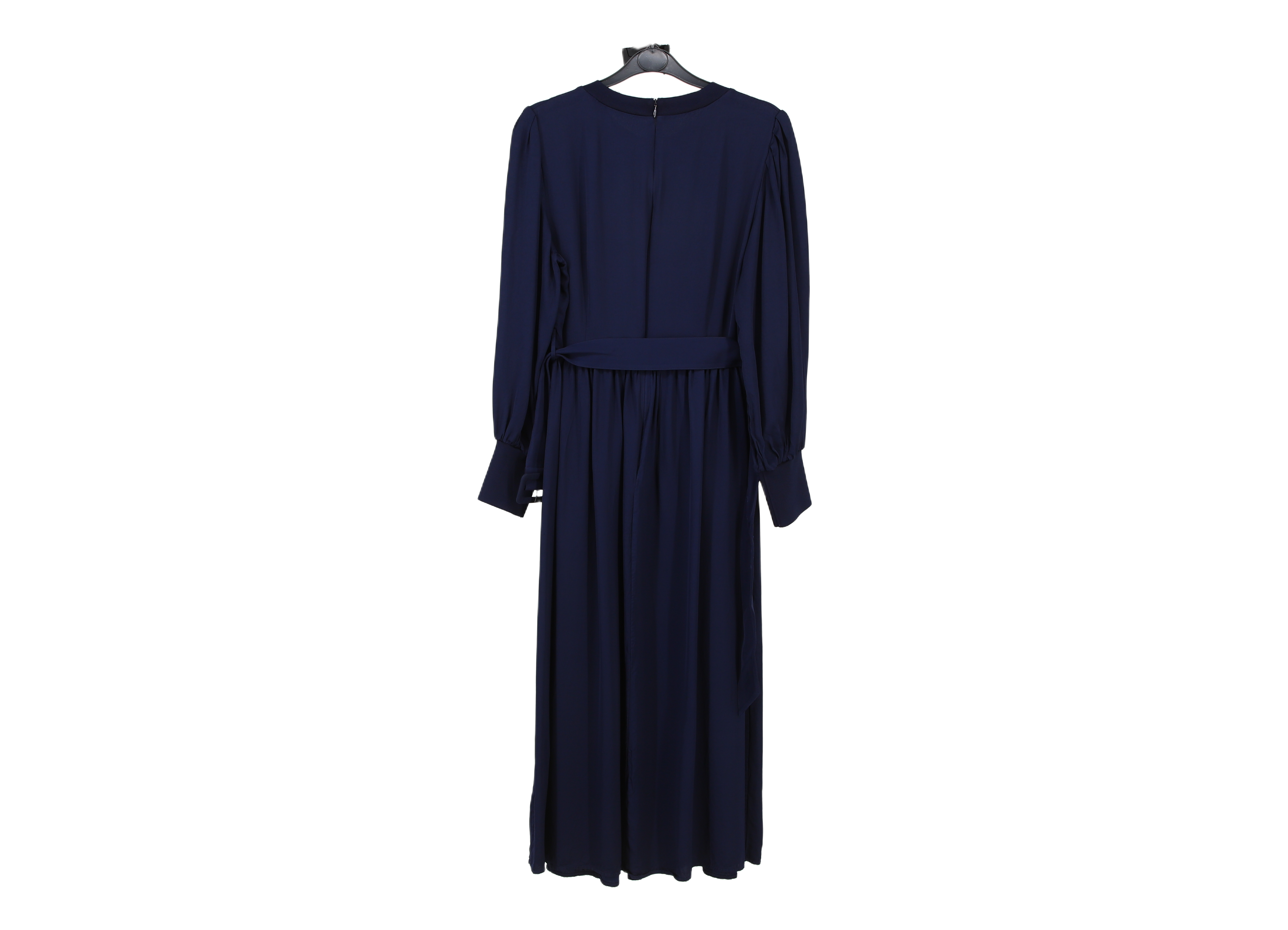 LK Bennett Navy Gathered Maxi Dress