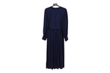 LK Bennett Navy Gathered Maxi Dress