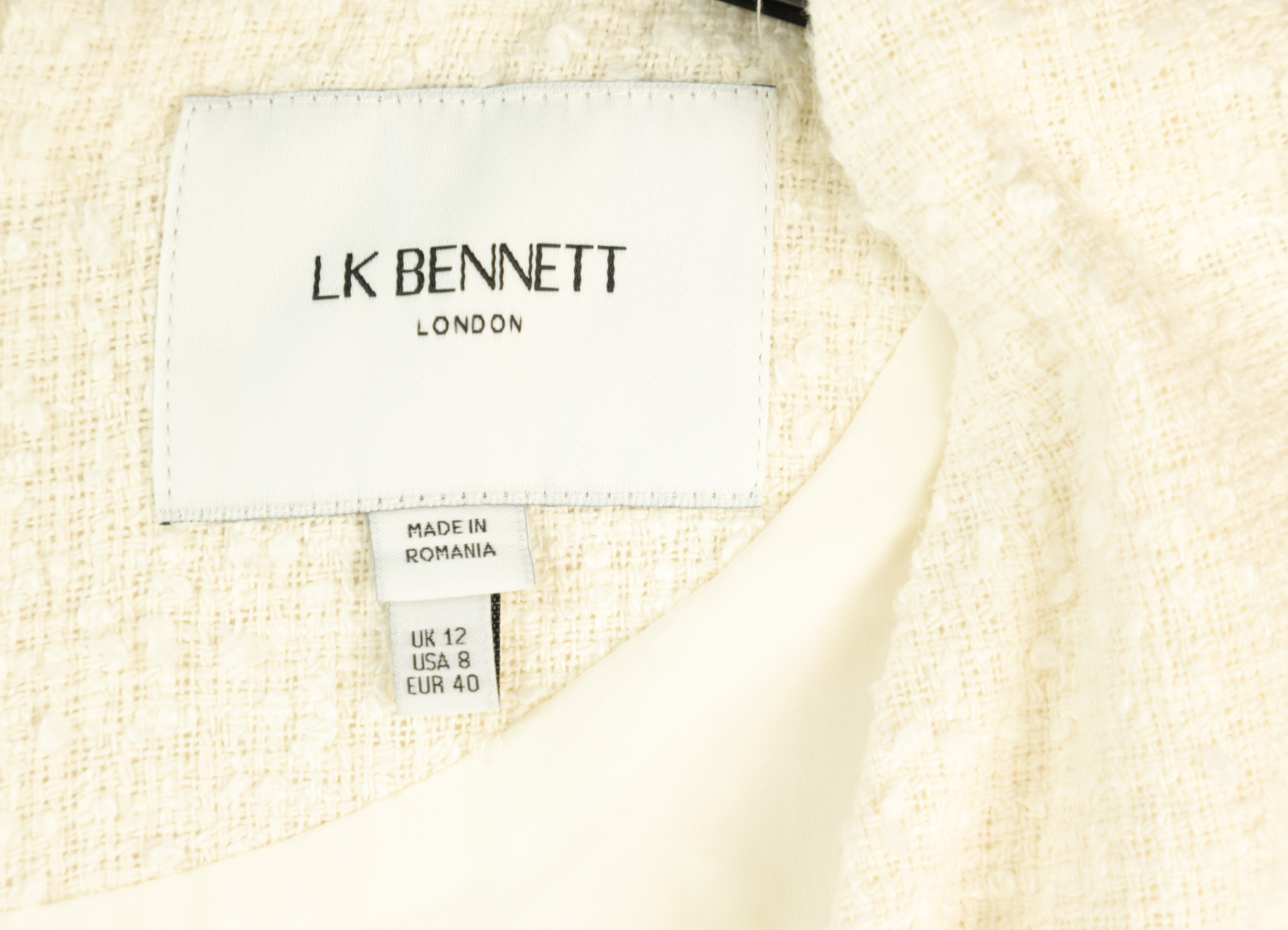 LK Bennett Beige Tailored Button-Front Maxi Dress