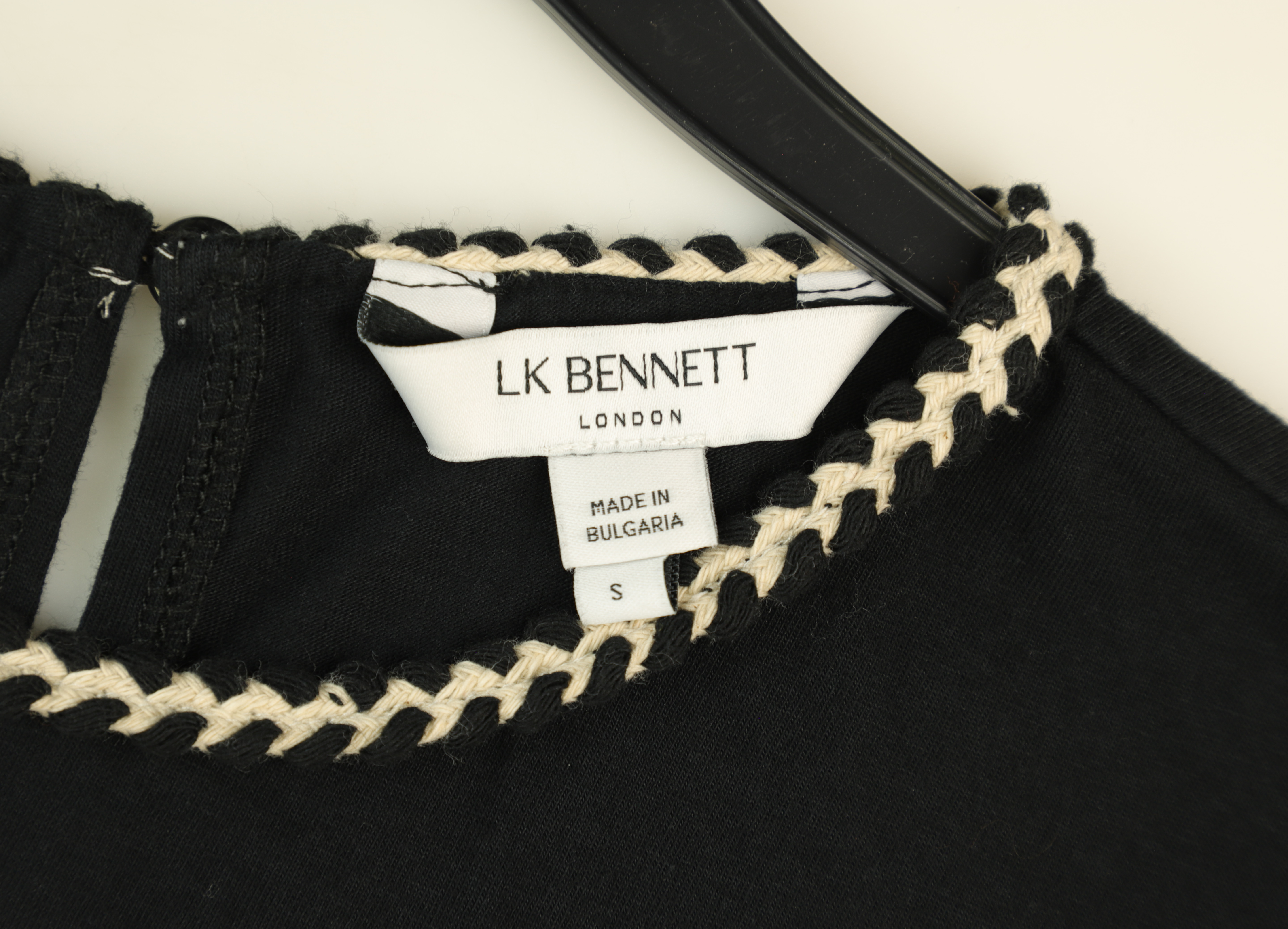 LK Bennett Black T-Shirt Size S