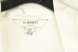 LK Bennett White Tailored Longline Vest Size 12