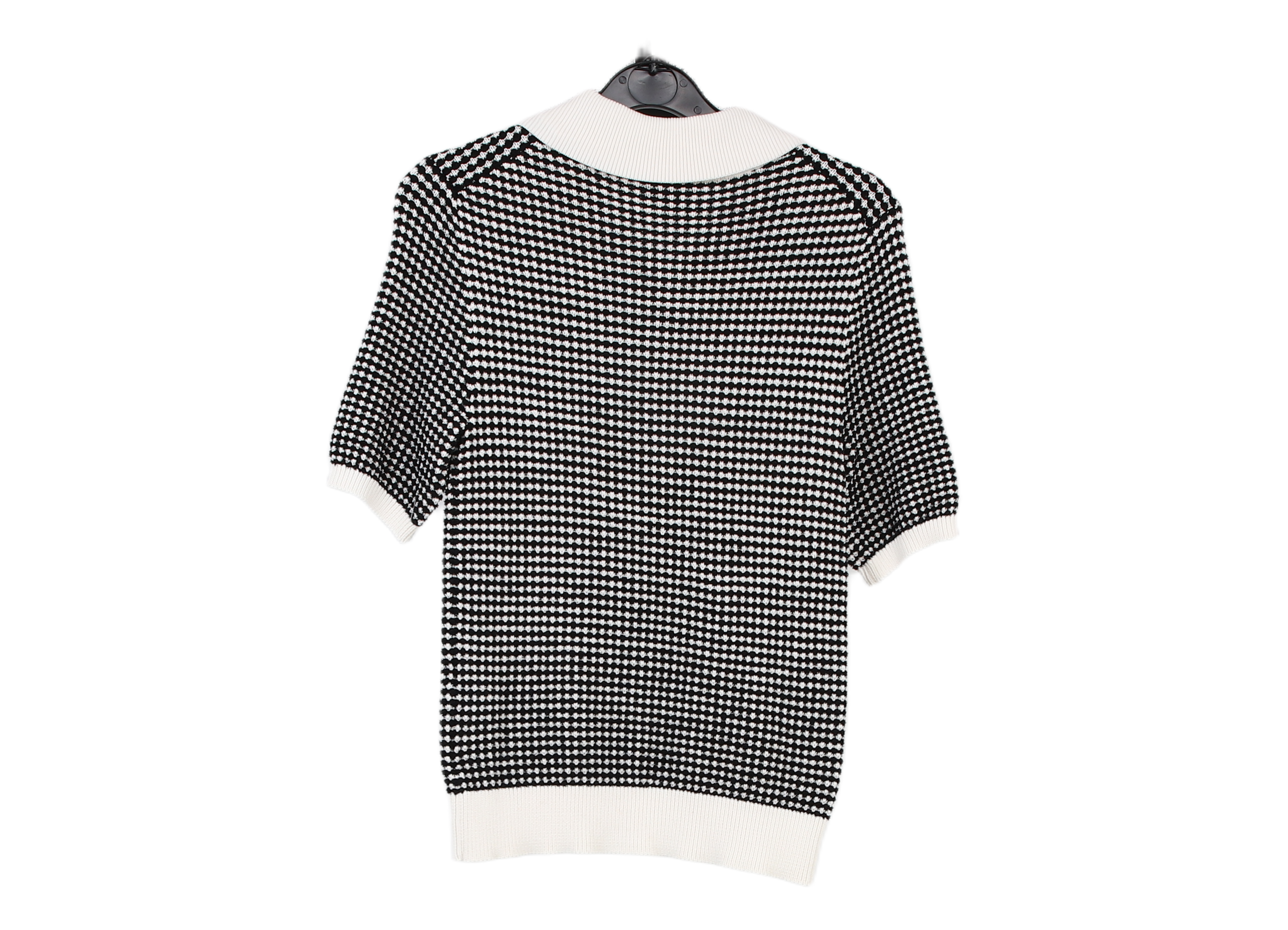 LK Bennett Black Collared Top Size S