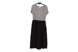 LK Bennett Black Striped Maxi Dress Size 12