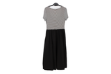 LK Bennett Black Striped Maxi Dress Size 12