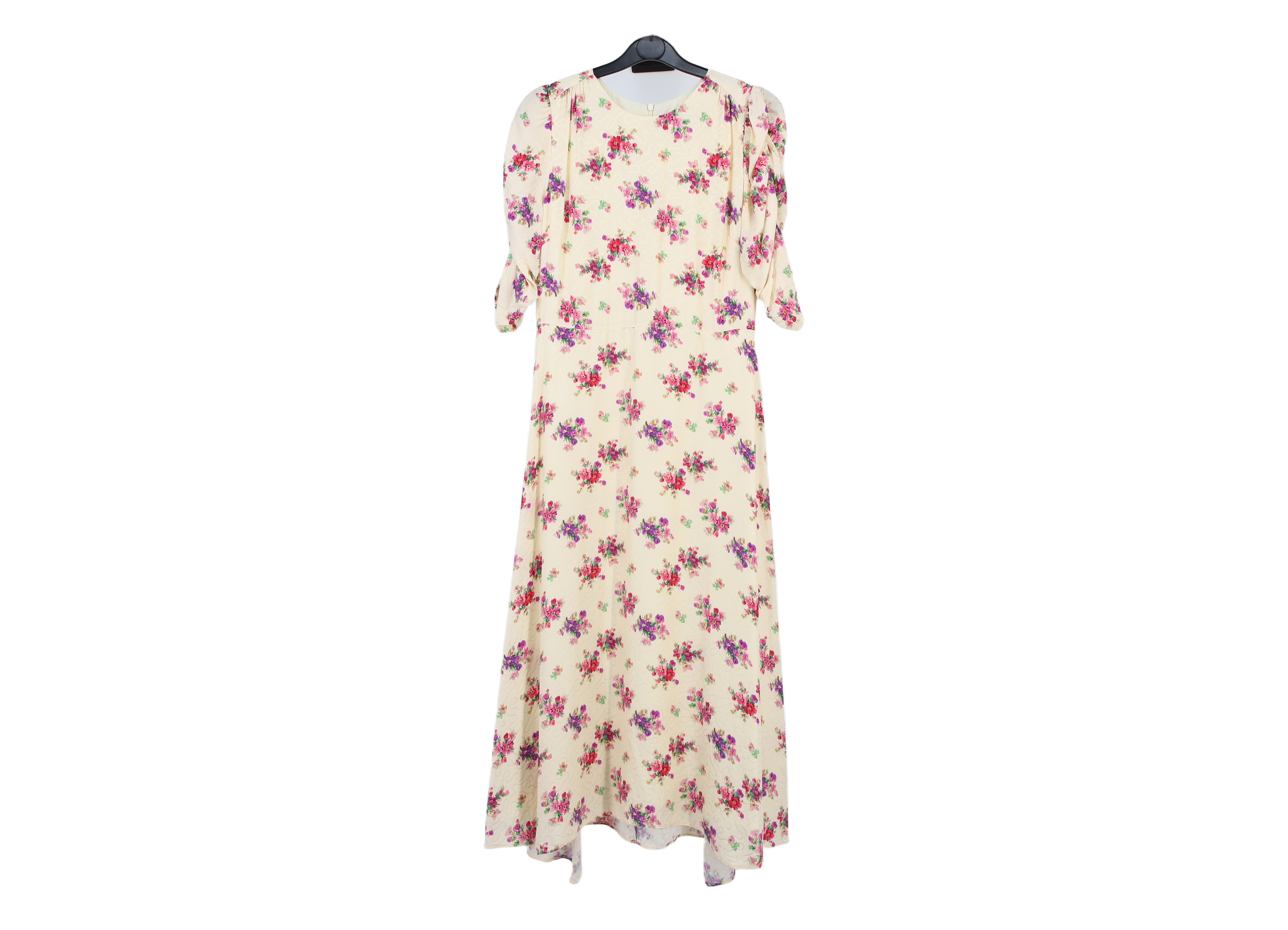 LK Bennett Beige Floral Maxi Dress