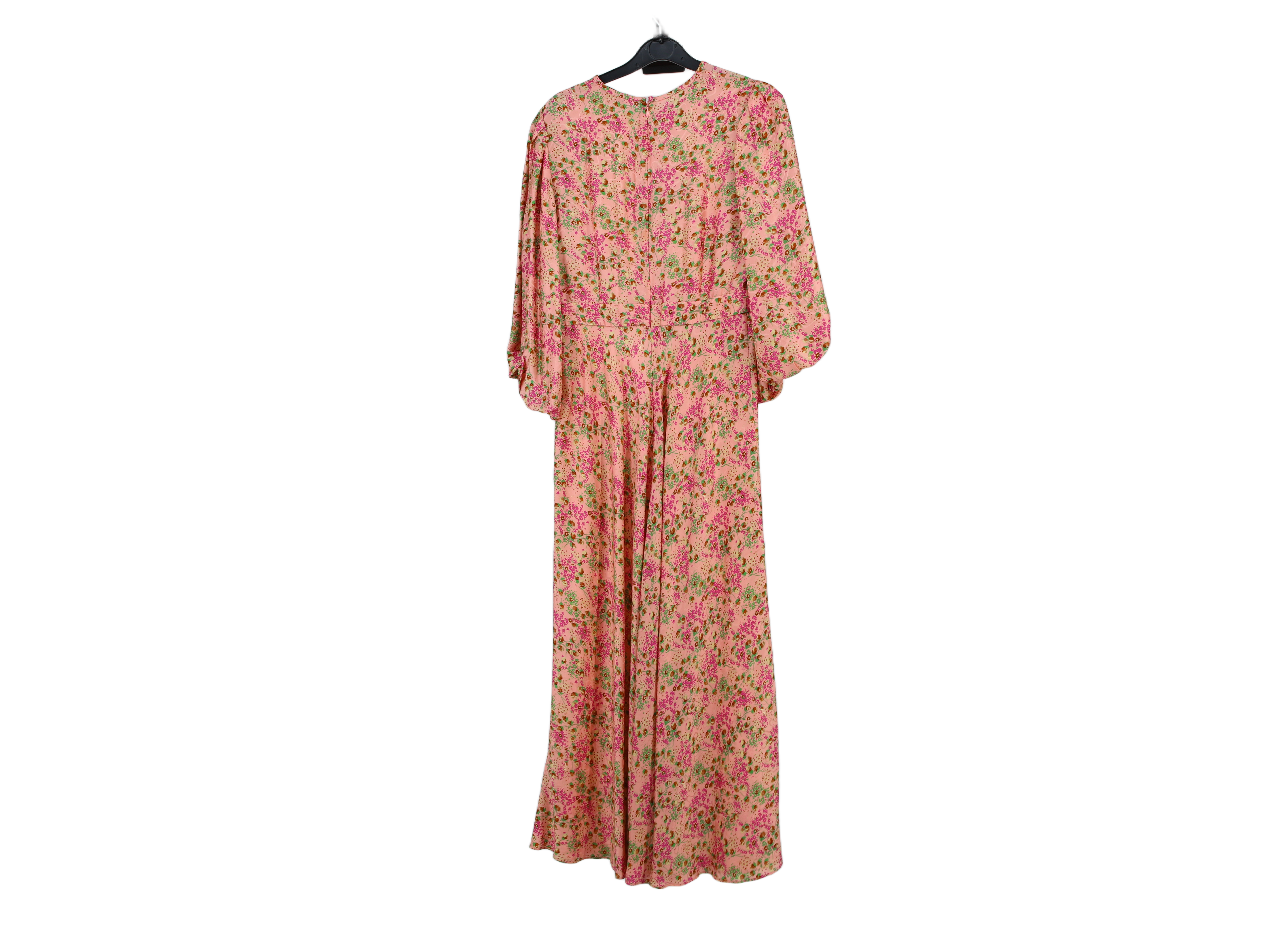 LK Bennett Pink Floral Flowy Maxi Dress