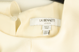 LK Bennett Beige Cape Overlay Maxi Gown Size 12