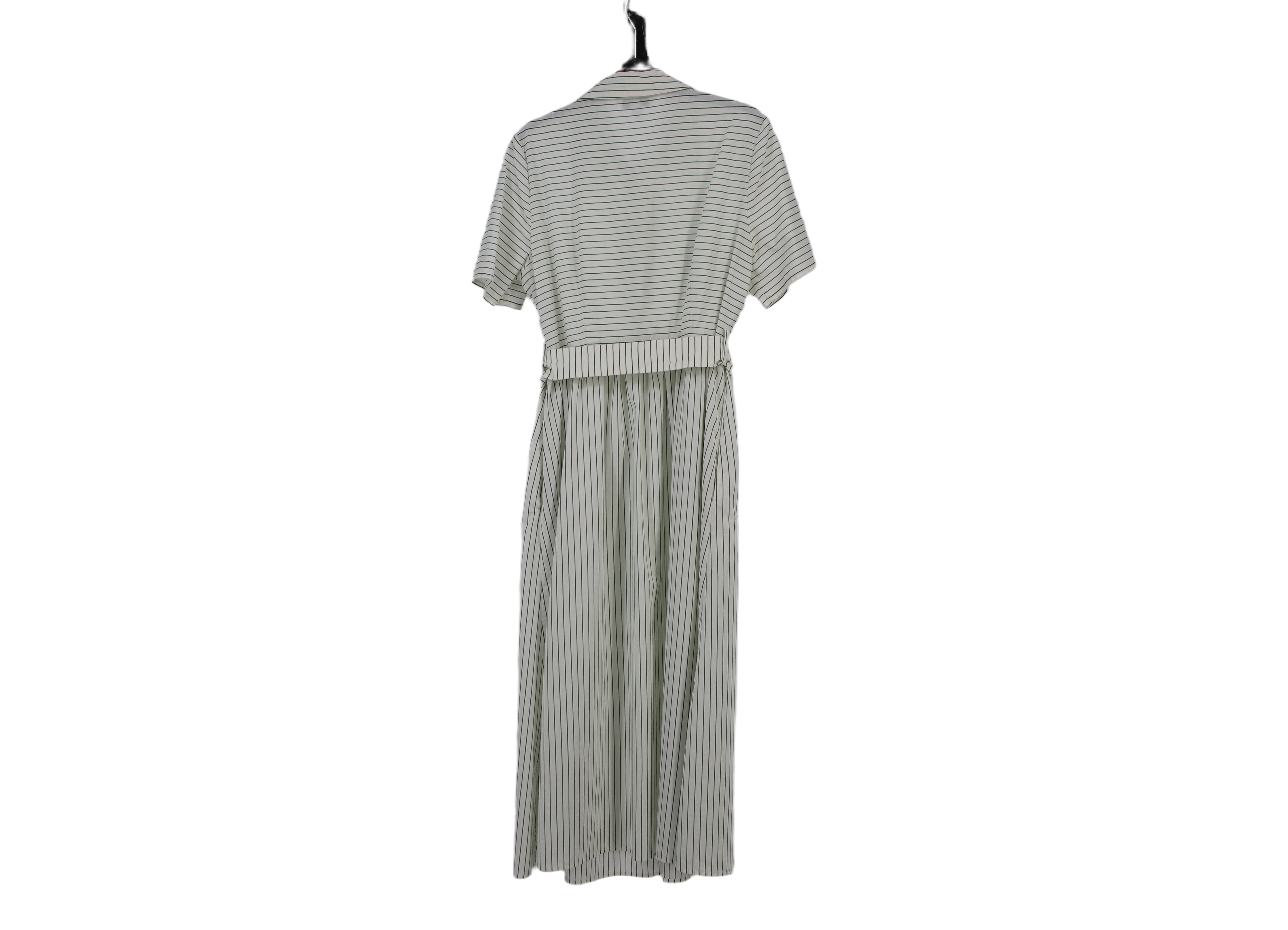 LK Bennett White Belted Shirt Maxi Dress Size 12