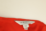 LK Bennett Red Tiered Tie-Waist Maxi Shirt Dress