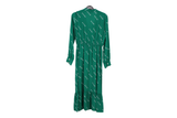 LK Bennett Green Maxi Shirt Dress Size 8