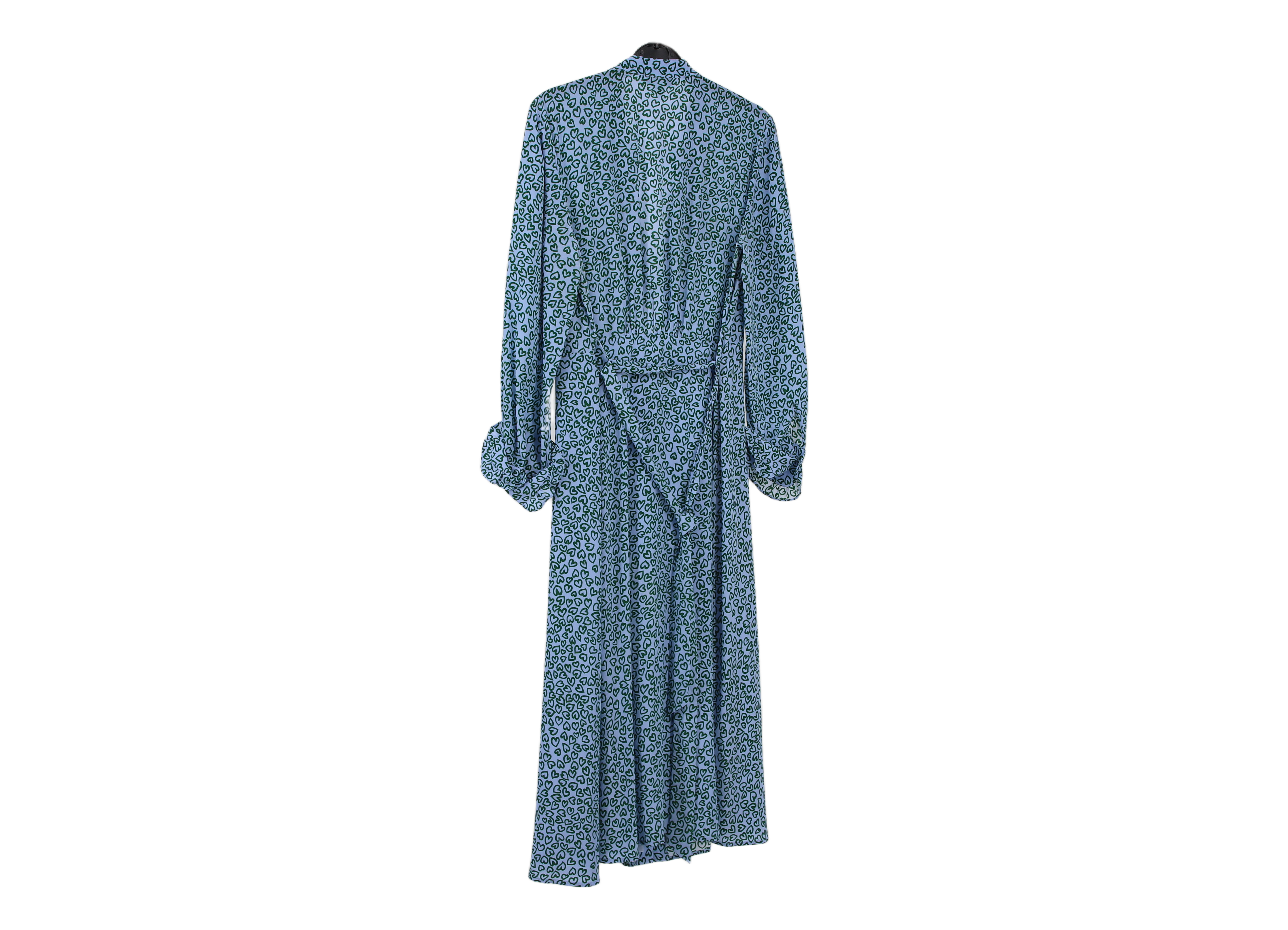 LK Bennett Blue Wrap Maxi Dress Size 10