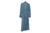 LK Bennett Blue Wrap Maxi Dress Size 10