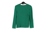LK Bennett Green Cable Knit Sweater