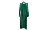 LK Bennett Green Polka Dot Maxi Dress Size 14