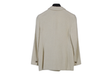 LK Bennett Beige Textured Double-Breasted Blazer