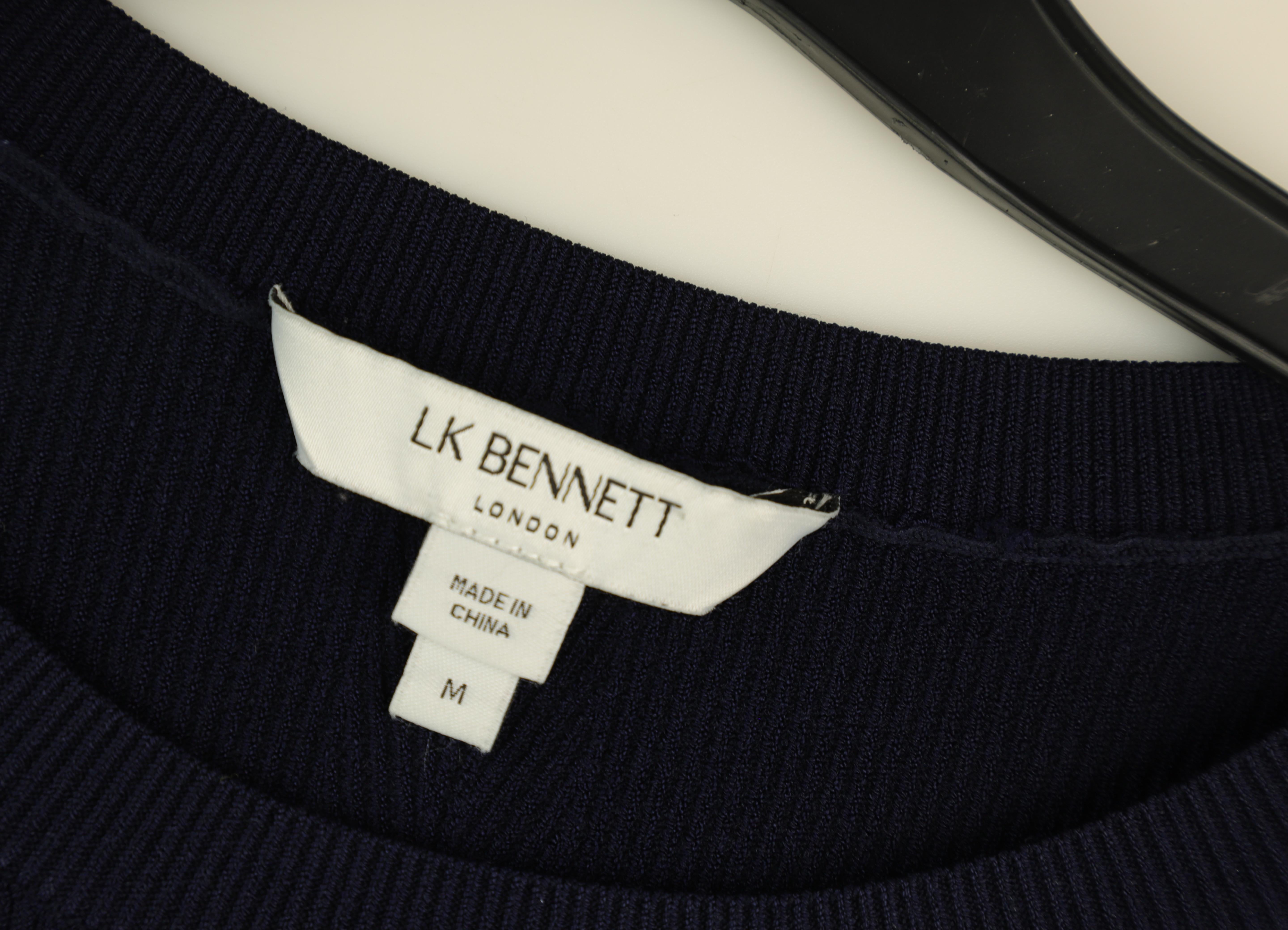 LK Bennett Navy Trumpet Maxi Dress Size M