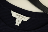 LK Bennett Navy Trumpet Maxi Dress Size M