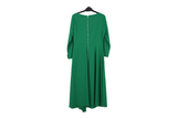 LK Bennett Green Draped Asymmetric Maxi Dress Size 12