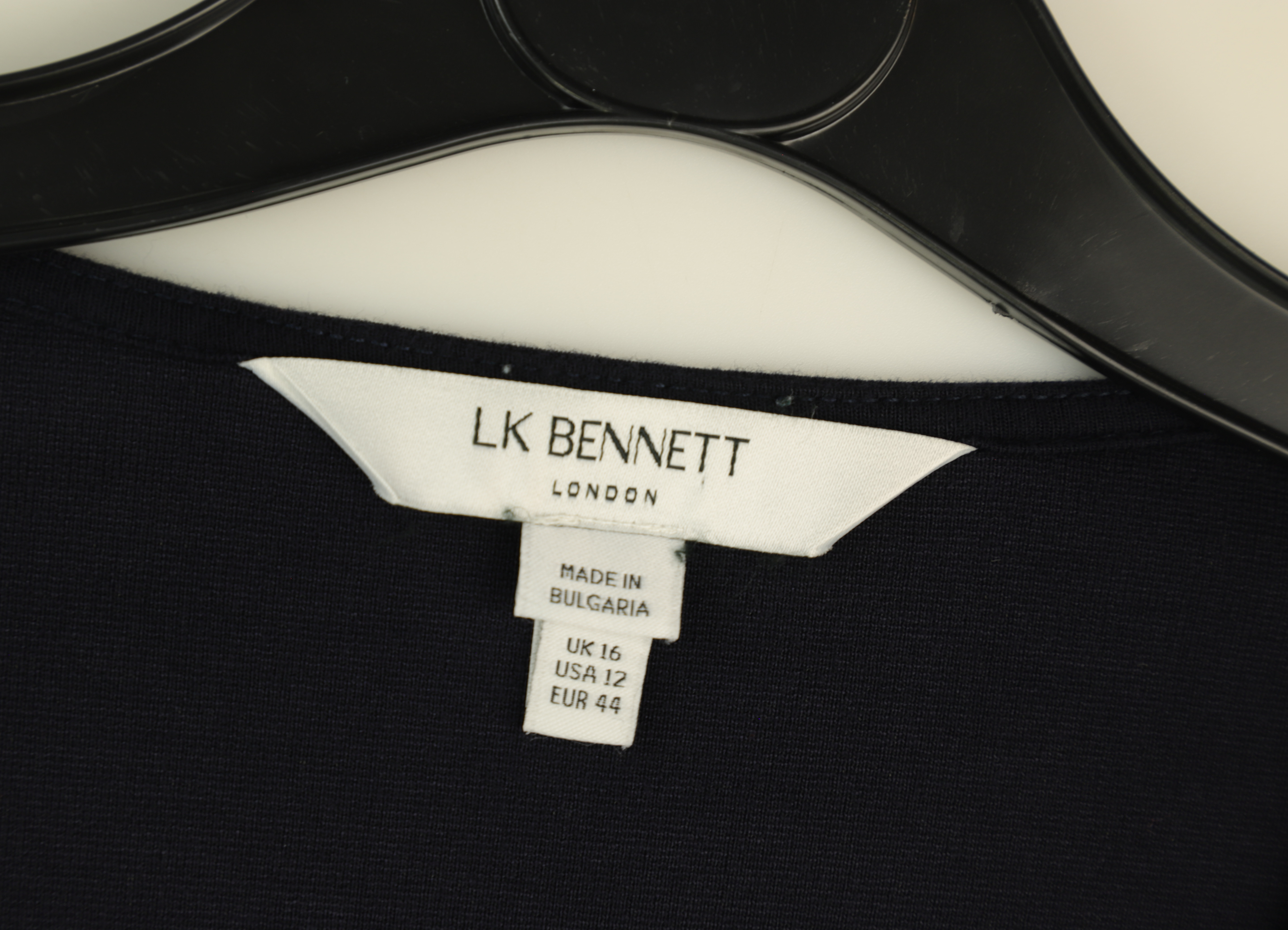 LK Bennett Navy Empire Maxi Dress Size 16