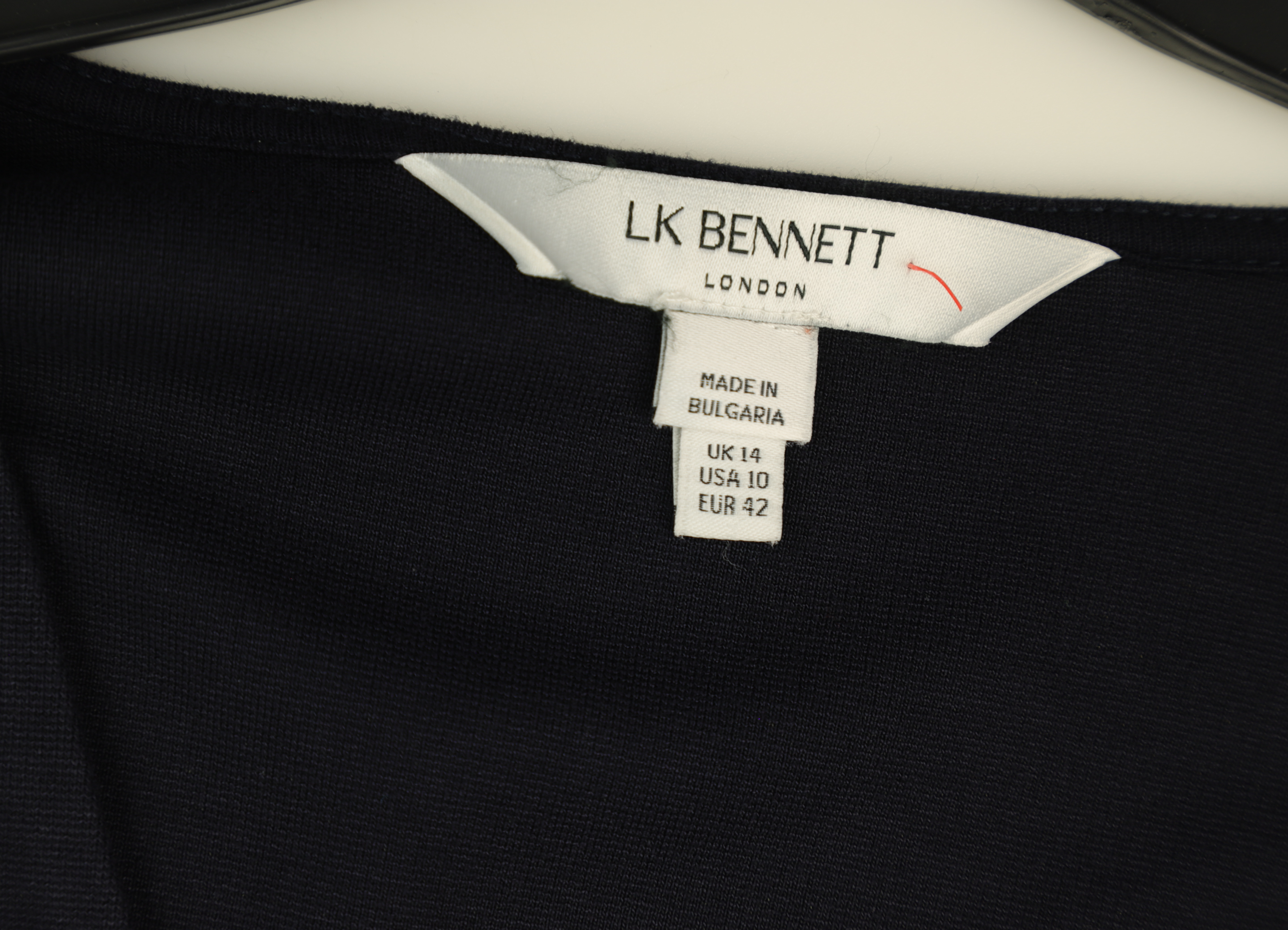LK Bennett Navy A-line Maxi Dress