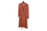 LK Bennett Orange Maxi Shirt Dress