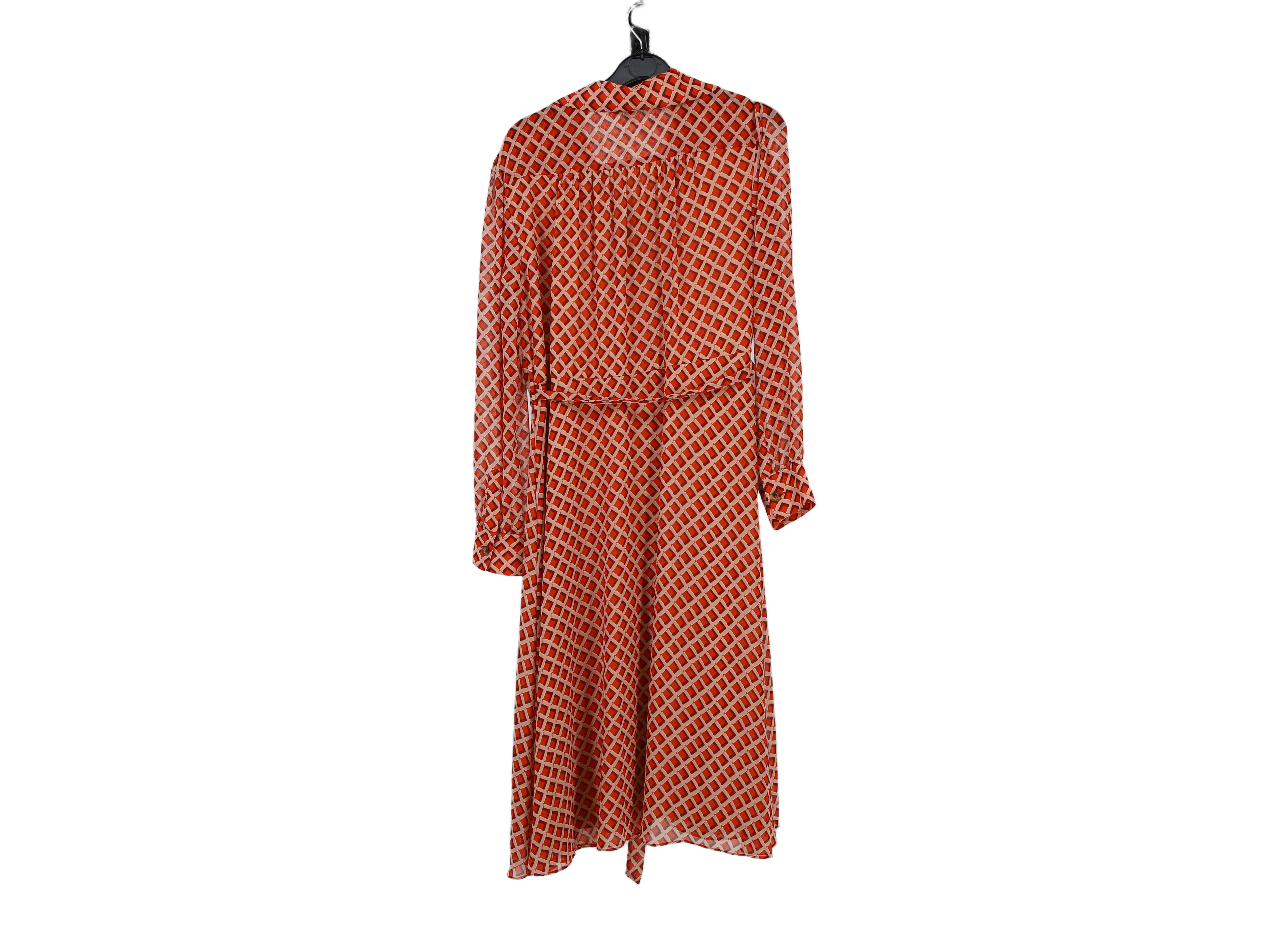 LK Bennett Orange Maxi Shirt Dress