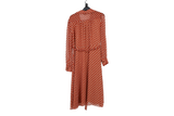 LK Bennett Orange Maxi Shirt Dress