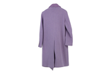 LK Bennett Purple Double-Breasted Long Coat