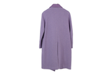 LK Bennett Purple Double-Breasted Long Coat