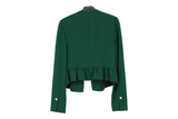 LK Bennett Green Peplum Blazer