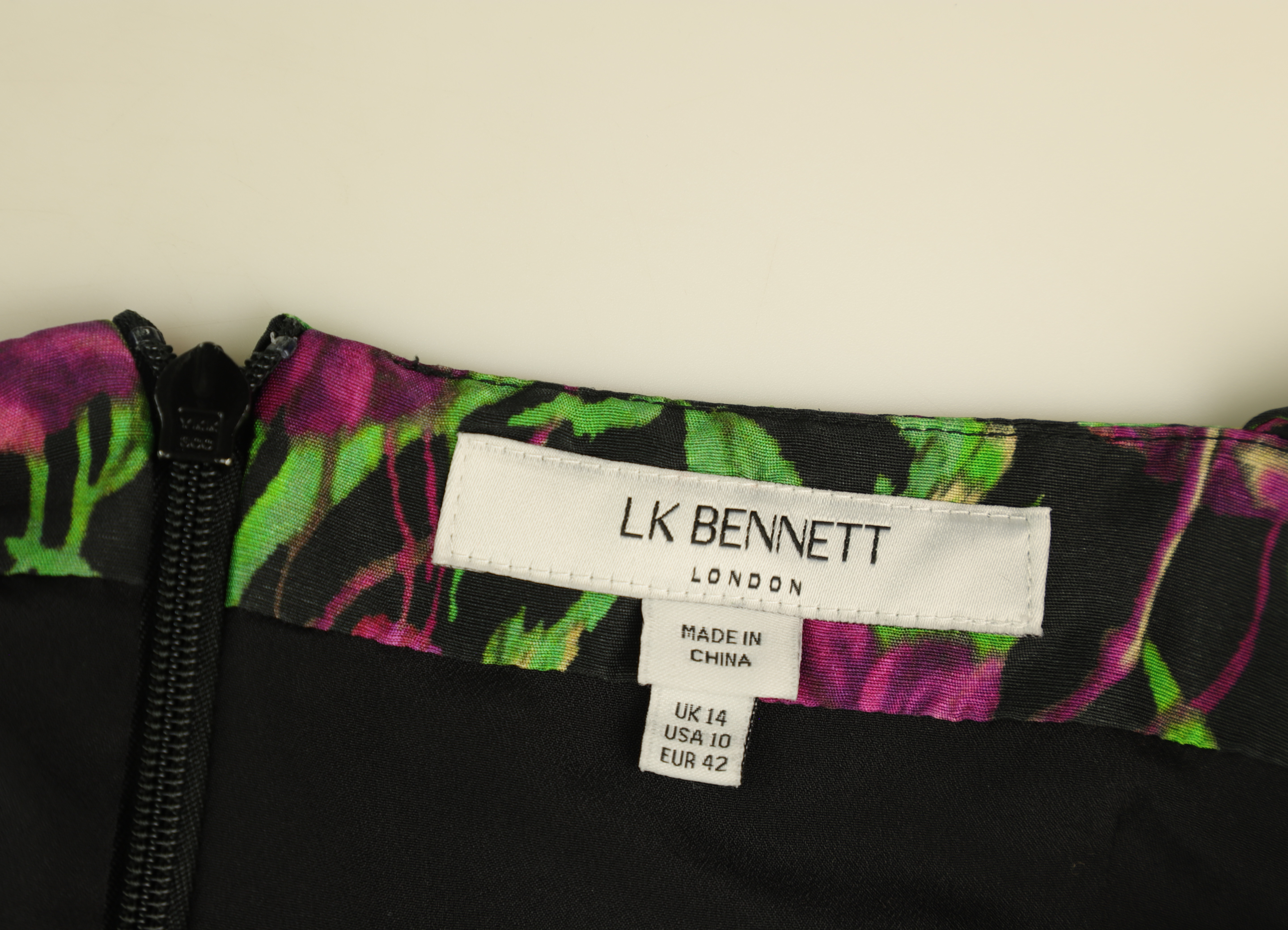 LK Bennett Black Tiered Maxi Slip Dress Size 14