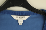 LK Bennett Blue Flared Maxi Dress