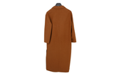 LK Bennett Brown Tailored Double-Breasted Long Coat