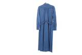 LK Bennett Blue Belted Maxi Shirt Dress
