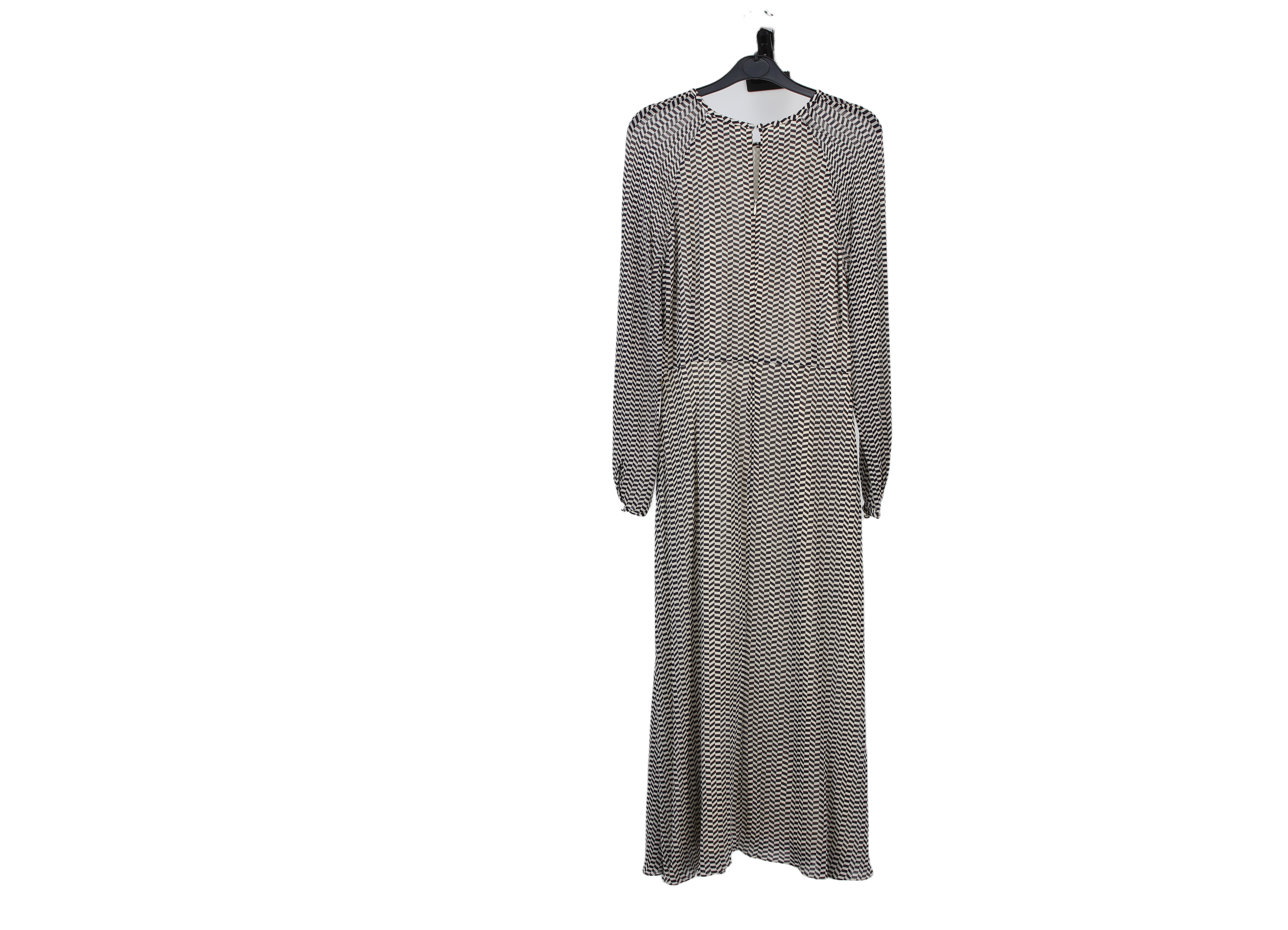 LK Bennett White Gathered Maxi Dress Size 14