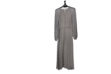 LK Bennett Navy Draped Maxi Dress Size 10