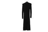 LK Bennett Black Ribbed Turtleneck Maxi Dress Size S