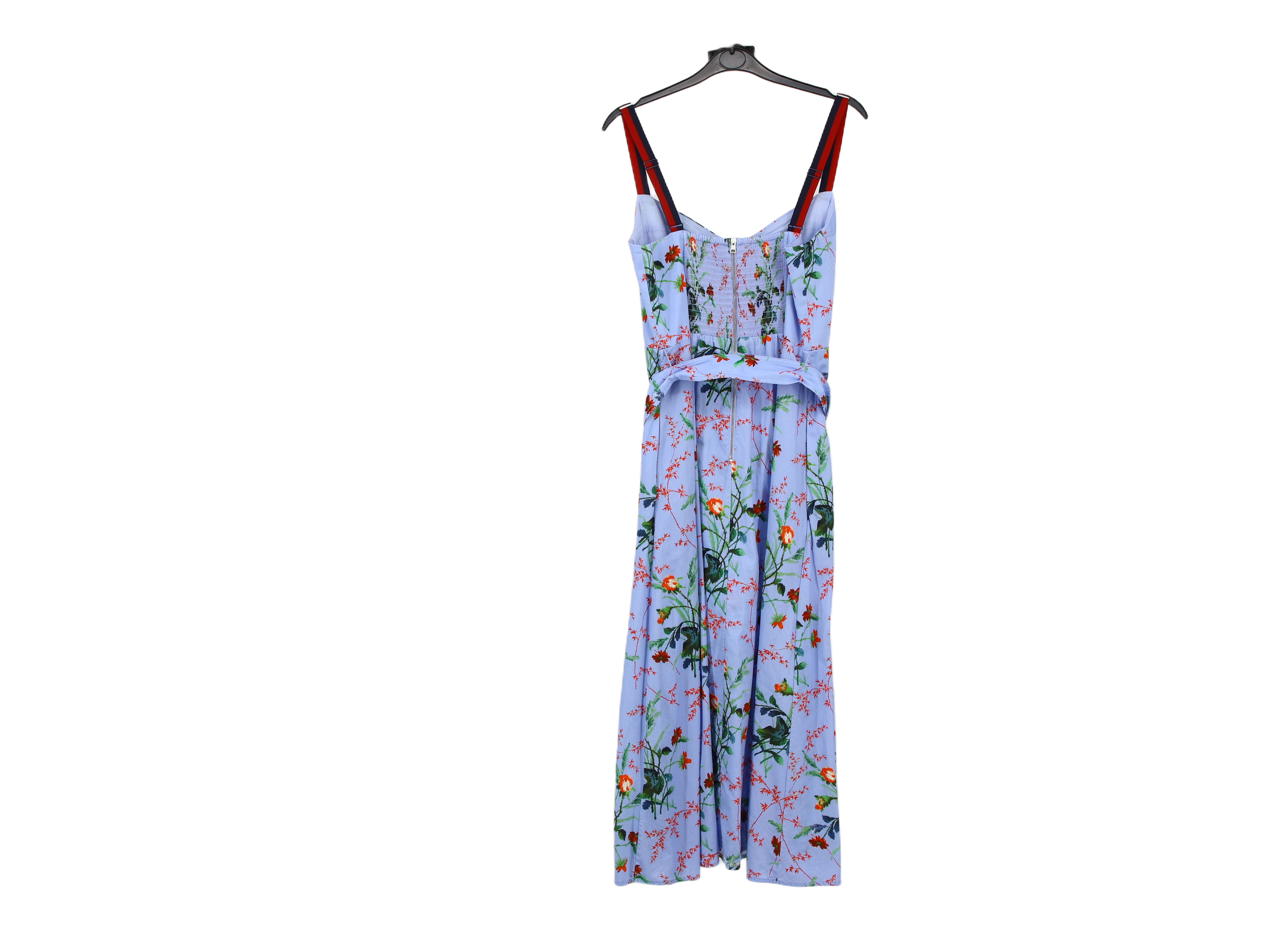 LK Bennett Blue Floral Maxi Slip Dress Size 12