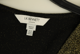 LK Bennett Gold Draped Ruched Maxi Wrap Dress Size 10