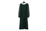 LK Bennett Green Draped Maxi Dress Size 12