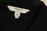 LK Bennett Navy Ribbed Maxi Shirt Dress