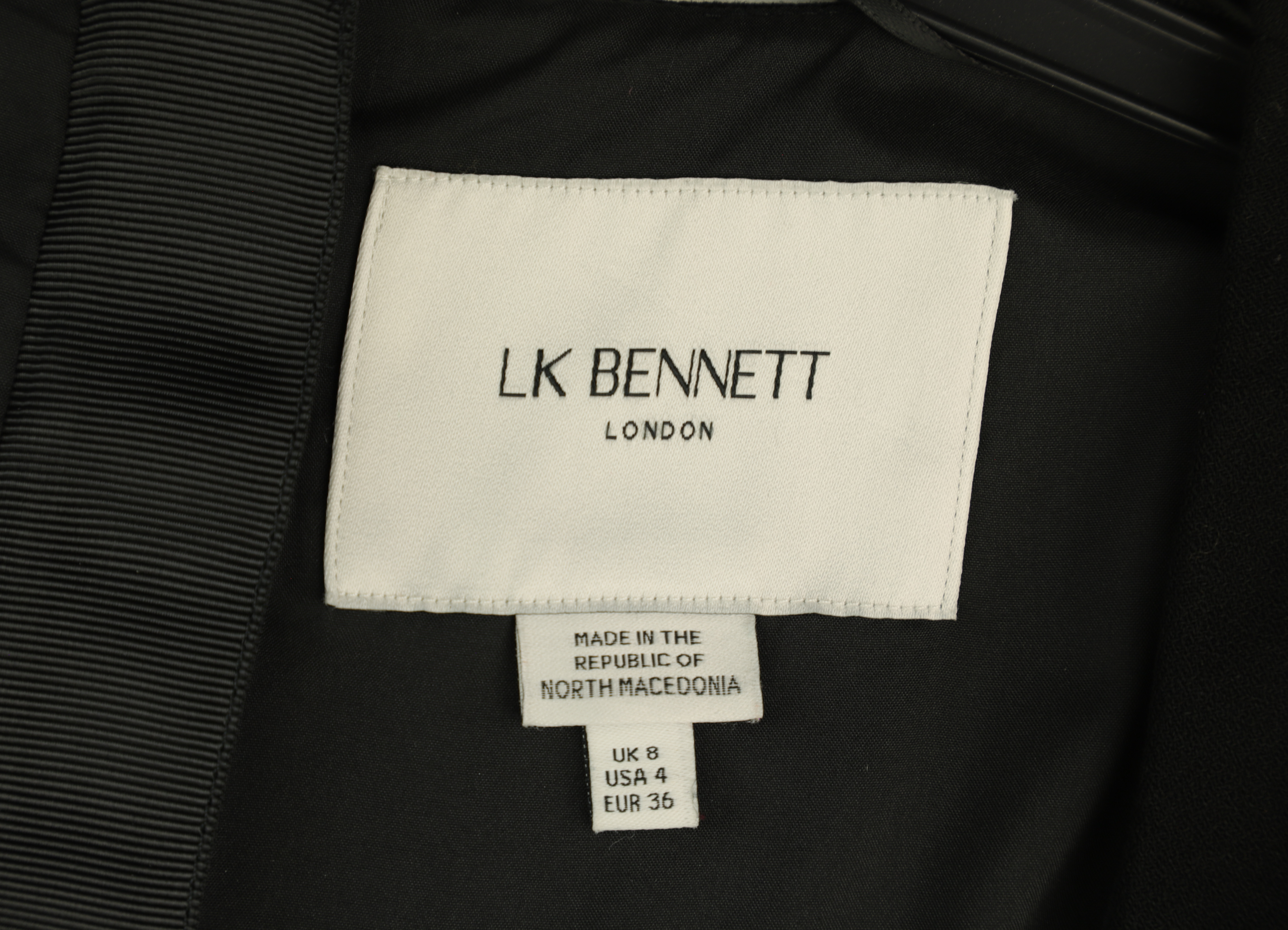 LK Bennett Black Tailored Maxi Dress